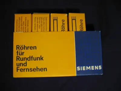 4PC Siemens D3a electron / vaccum tubes, gold pin same code, View more
