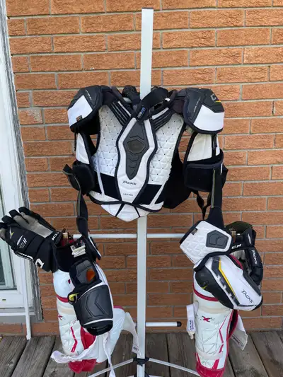 Hockey equipment clean-out, View more