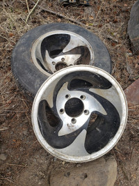 Ford 15" rims with tire x2