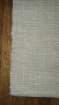 Small rug, Marled Light Blue Handwoven Cotton by Dash and Albert