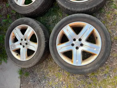 fit Subaru Forester 09-13 and others with same bolt pattern 17 inch rims OEM, tires should be replac...