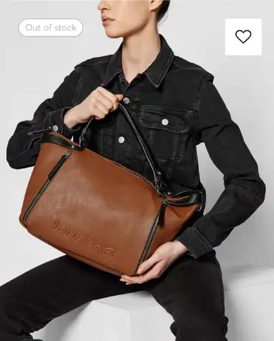 DESIGUAL NWOT  Faux Leather Satchel -  Cognac, View more