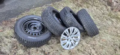 205 65 16 snow tires and rims off 2015 toyota camry, good for another season or more. Also toyota hu...