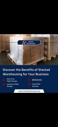 Pallet storage and warehouse services 