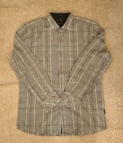 Men's long sleeves shirt - patchwork plaid, Size XXL, View more
