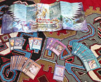 yugiho starter deck with trading paper board