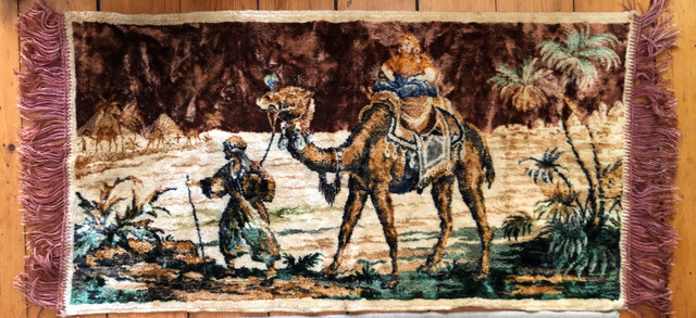 Vintage Velour Tapestry Rug Wall Hanging in Arts & Collectibles in Sarnia