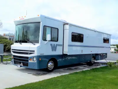 Beautiful 2016 Winnebago Tribute 31C. White with blue trim. 25,000 miles. V10 gas engine. Generator....