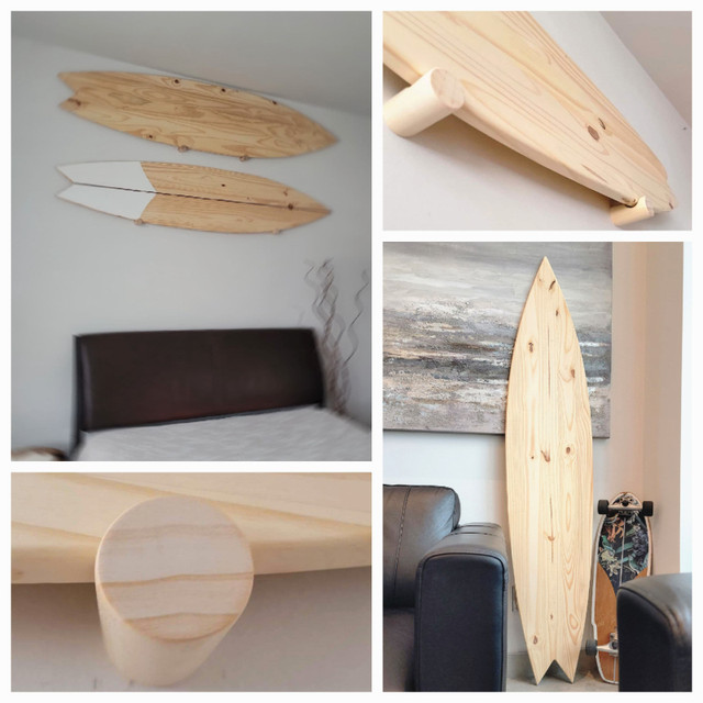 SURF board Wall Decor 3-6 ft, handcrafted Beach Tropical Ocean dans Décoration intérieure et accessoires  à Ville de Montréal - Image 2