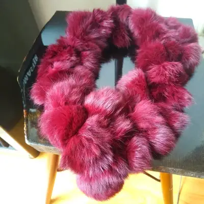 *New* $295 Real Fur High End Scarf, View more