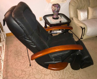 BLACK massage sofa chair recliner/ fauteuil  de massage NOIR