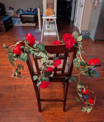 Rose garland/flowers/decoration (2 count), View more