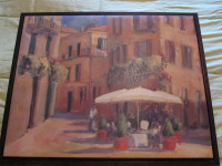 29.5" x 23.5" mediterranean style wall art.