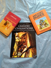 English & French Ancient Egypt History Books