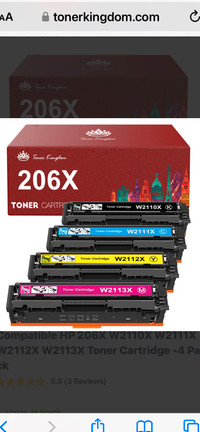 Toner Kingdom 206x replacement toner cartridges 