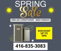 Upgrade With a New Air Conditioner or New Furnace $1999