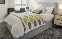 Storage Bed with mattress and linens