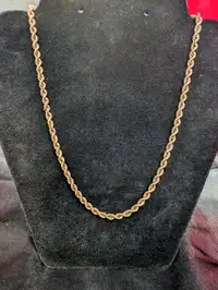10K Gold Rope Chain~18"
