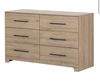 South Shore Primo 6-Drawer Double Dresser – Rustic Oak, View more