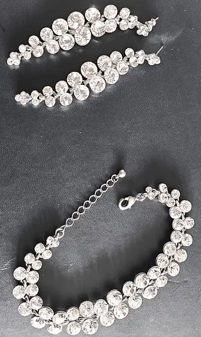 Magnifique Ensemble Boucles d 'oreilles + Bracelet, View more