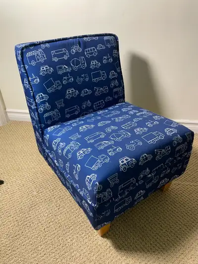Sturdy Toddler Armchair — Cars & Trucks Pattern, View more