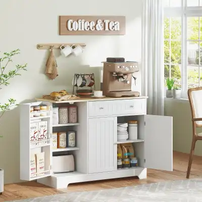 Modern Sideboard Cabinet, 41" Kitchen Buffet Cabinet with Drawer, View more
