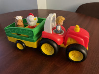 Fisher Price Little People Tow’n Pull Tractor Toy
