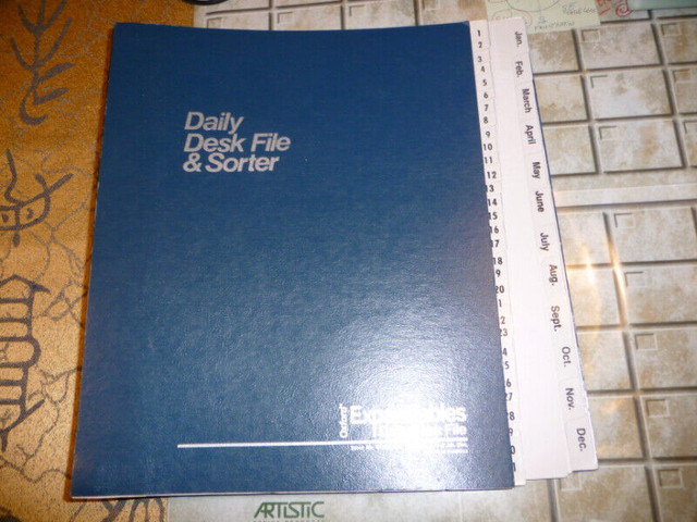 Desk Top Document-Notes Numeric & Monthly  Organizer File Sorter in Other in Saskatoon - Image 2