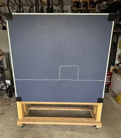 Pickleball Practice Wall on Wheels (5 feet by 56 in), View more