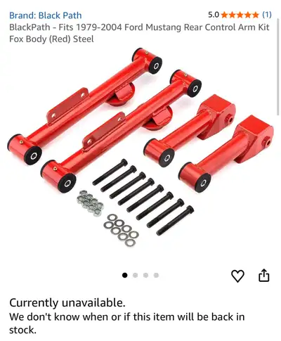 BlackPath Rear Control Arm Kit 79-04 Ford Mustang , View more
