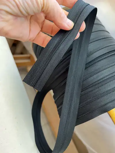 #4.5 coil zipper, continuous, by the yard , View more