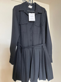 ZARA AW17 STUDIO SHIRT DRESS WITH PLEATED SKIRT_L