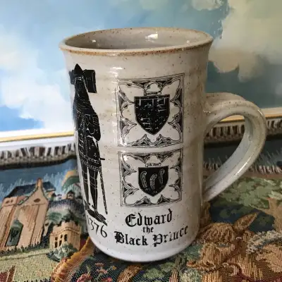 Pottery Mug Edward the Black Prince England, View more