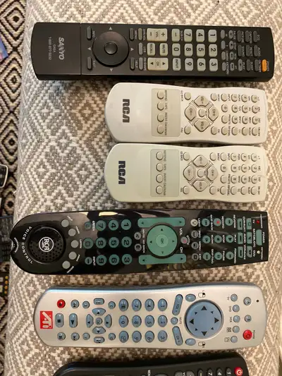 Sanyo- RCA-ATI - dynex and Hitachi remotes, View more