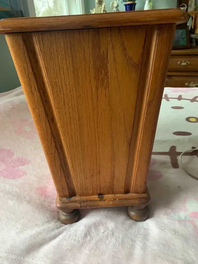 Solid oak waste paper basket in Other in Bedford - Image 5