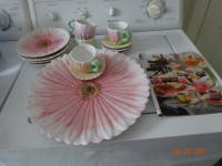 Set of  Summer  dishes, from 1990s, never used. like flowers, 4