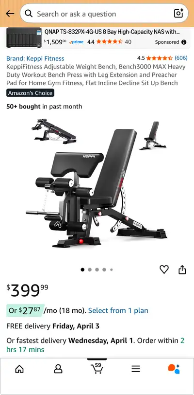 Adjustable Weight Bench 1200lbs H-Duty Flat Incline/Decline/Sitp, View more