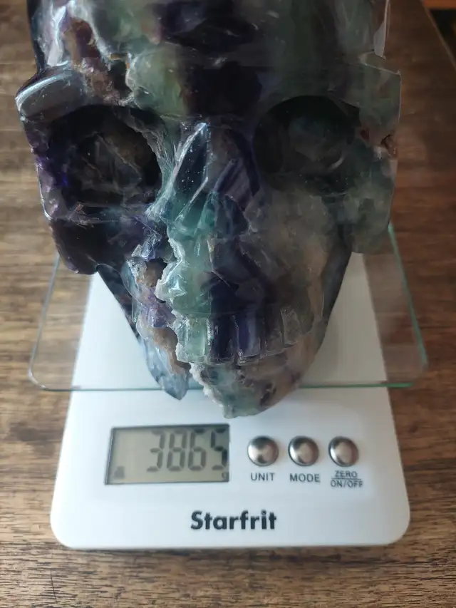 Huge fluorite crystal skull62863258522754123