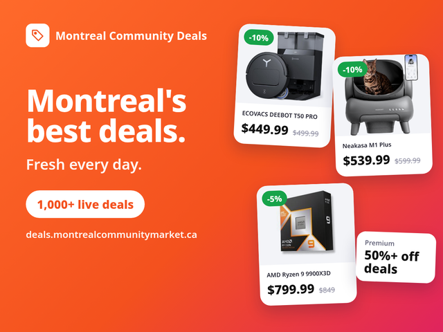 Montreal Community Deals - fresh local deals, updated daily