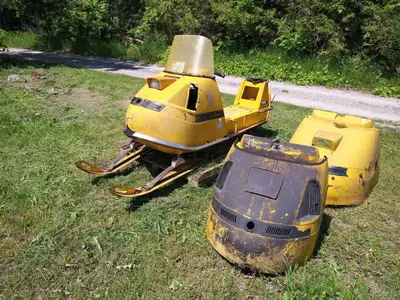 Couple of extra hoods, engine not complete.
