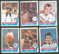 Seven 77-78 O Pee Chee World Hockey Association Cards