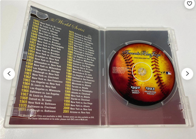 MLB Vintage World Series Films Blue Jays 1992 1993  DVD in Arts & Collectibles in City of Toronto - Image 3