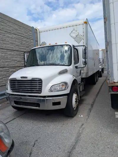 2006 Freightliner M2 box 26-foot box, a 10-speed transmission, C11 Cat engine. The truck is in used...