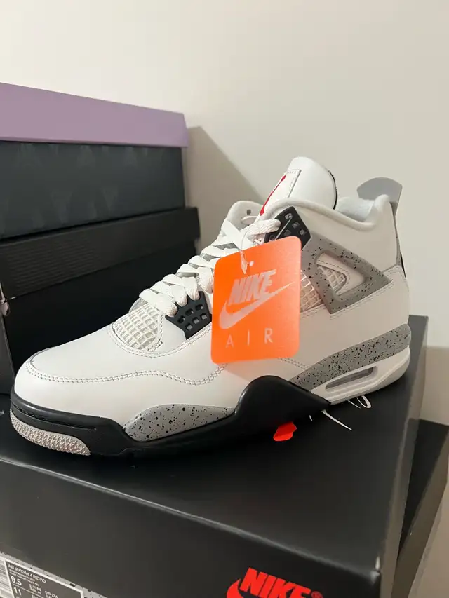 Brand New 2025 Jordan Retro 4 White Cement in Men's Shoes in Markham / York Region - Image 2