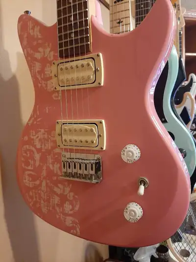 First Act pink electric full size guitar, View more