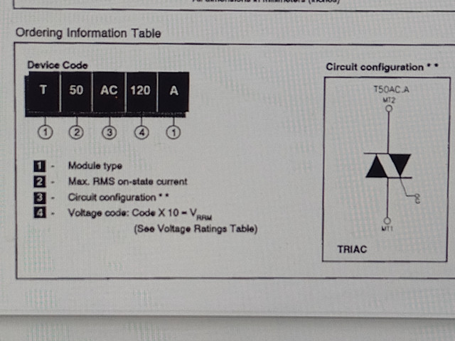 Int'l Rectifier T50AC120A POWER TRIAC MODULE 1200V 50A TO-65 in Other in Laval / North Shore - Image 3