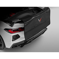 Corvette C8 Rear Fascia Protector with Crossed Flags Logo