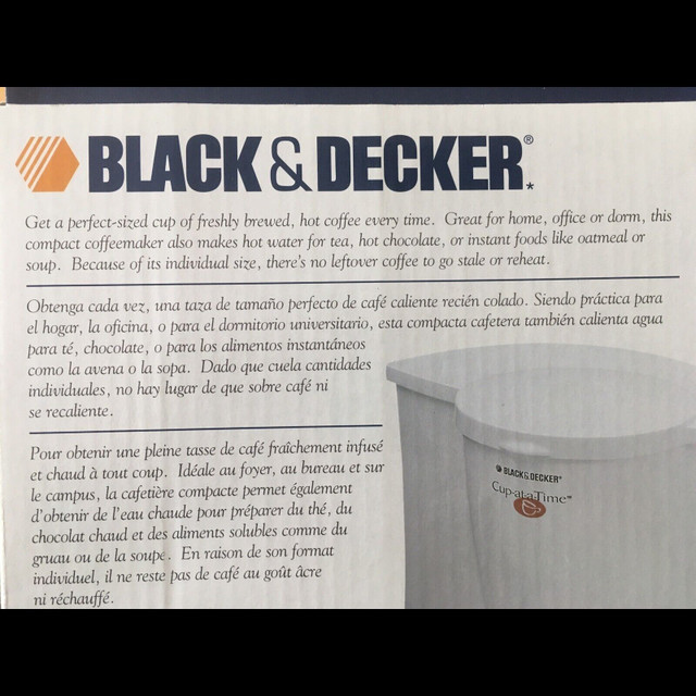 Cup-at-a-time Black&Decker in Coffee Makers in Brockville - Image 4