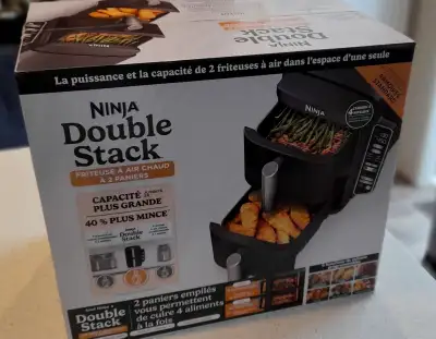 BRAND NEW AIR FRYER - NINJA AIRFRYER - SL201C - 8qt - 2-Baskets, View more