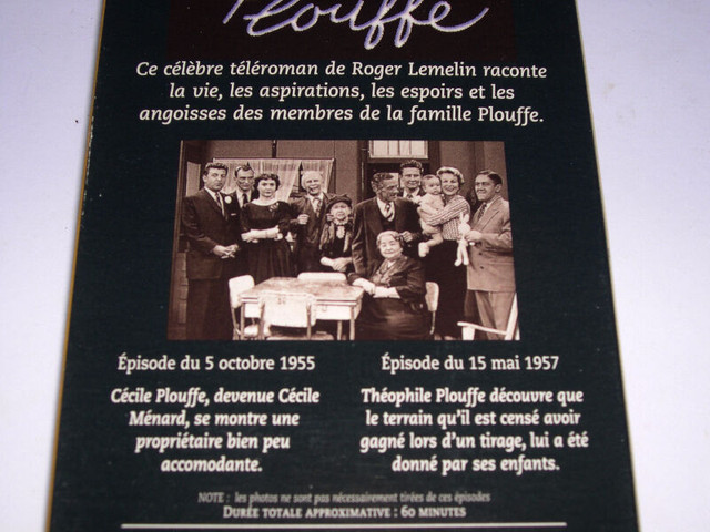 La Famille Plouffe - Coffret de 3 cassettes VHS dans CD, DVD et Blu-ray  à Ville de Montréal - Image 3